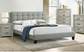 Paul Cal King Light Grey Platform Bed Frame