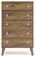 Aprilyn Full Bookcase Headboard with Dresser, Chest and Nightstand