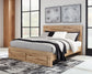 Hyanna King Panel Storage Bed with Mirrored Dresser and Chest
