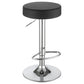 Ramses 29-inch Adjustable Bar Stool Chrome and Black