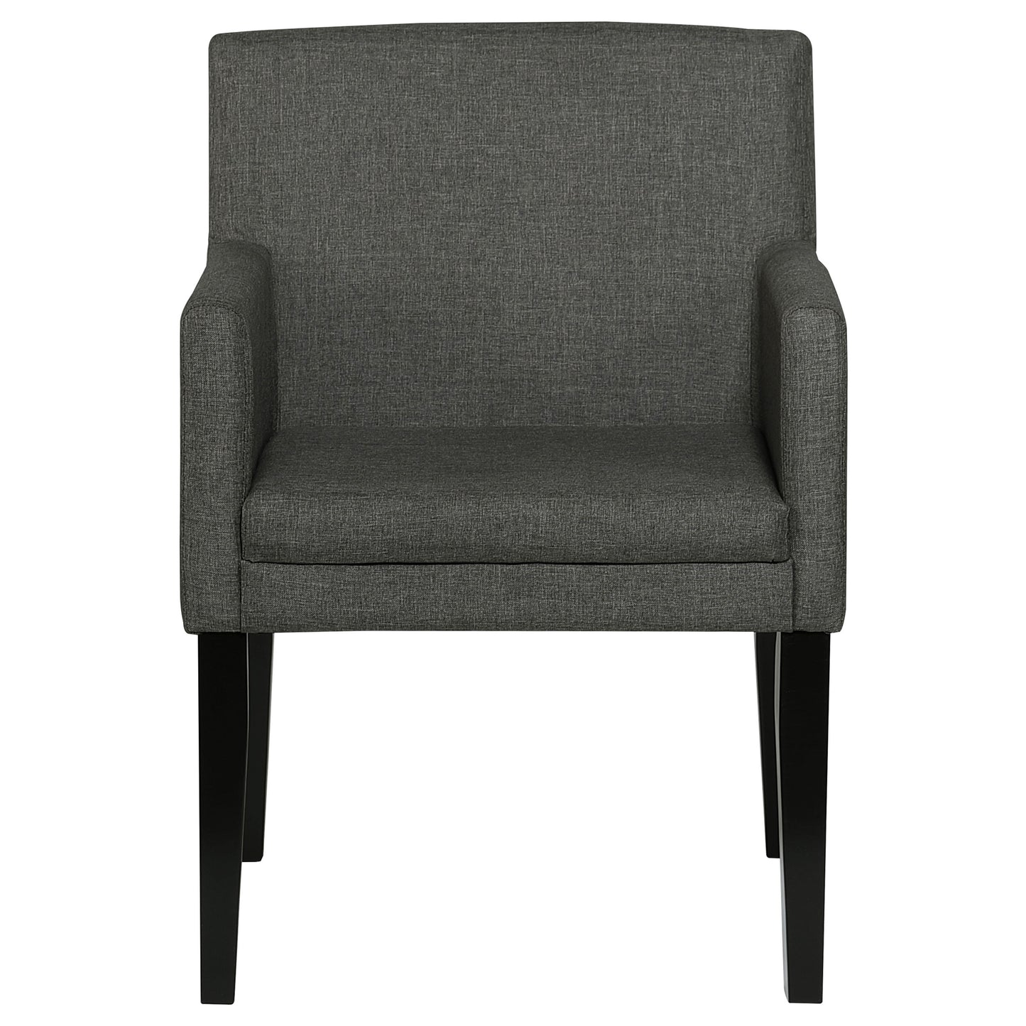 Sillón de comedor tapizado Catherine, gris (juego de 2)