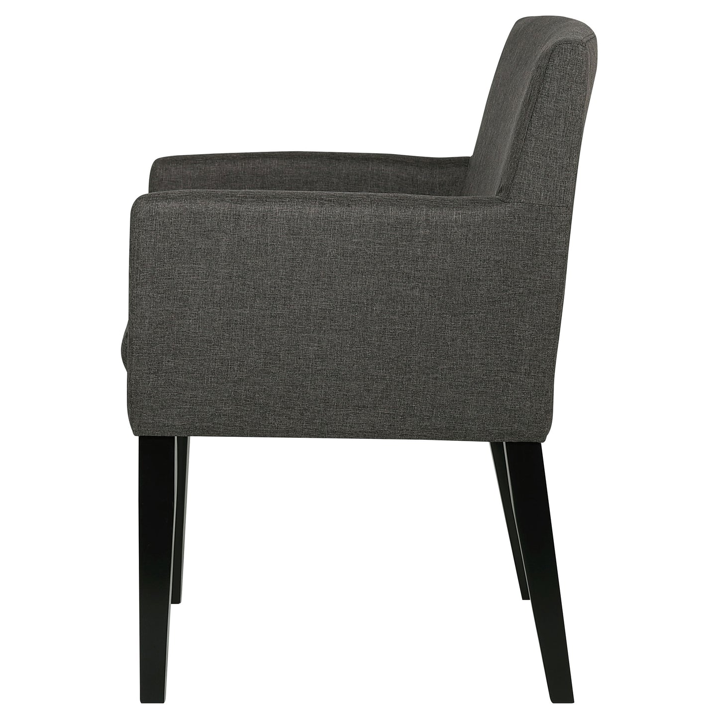Sillón de comedor tapizado Catherine, gris (juego de 2)