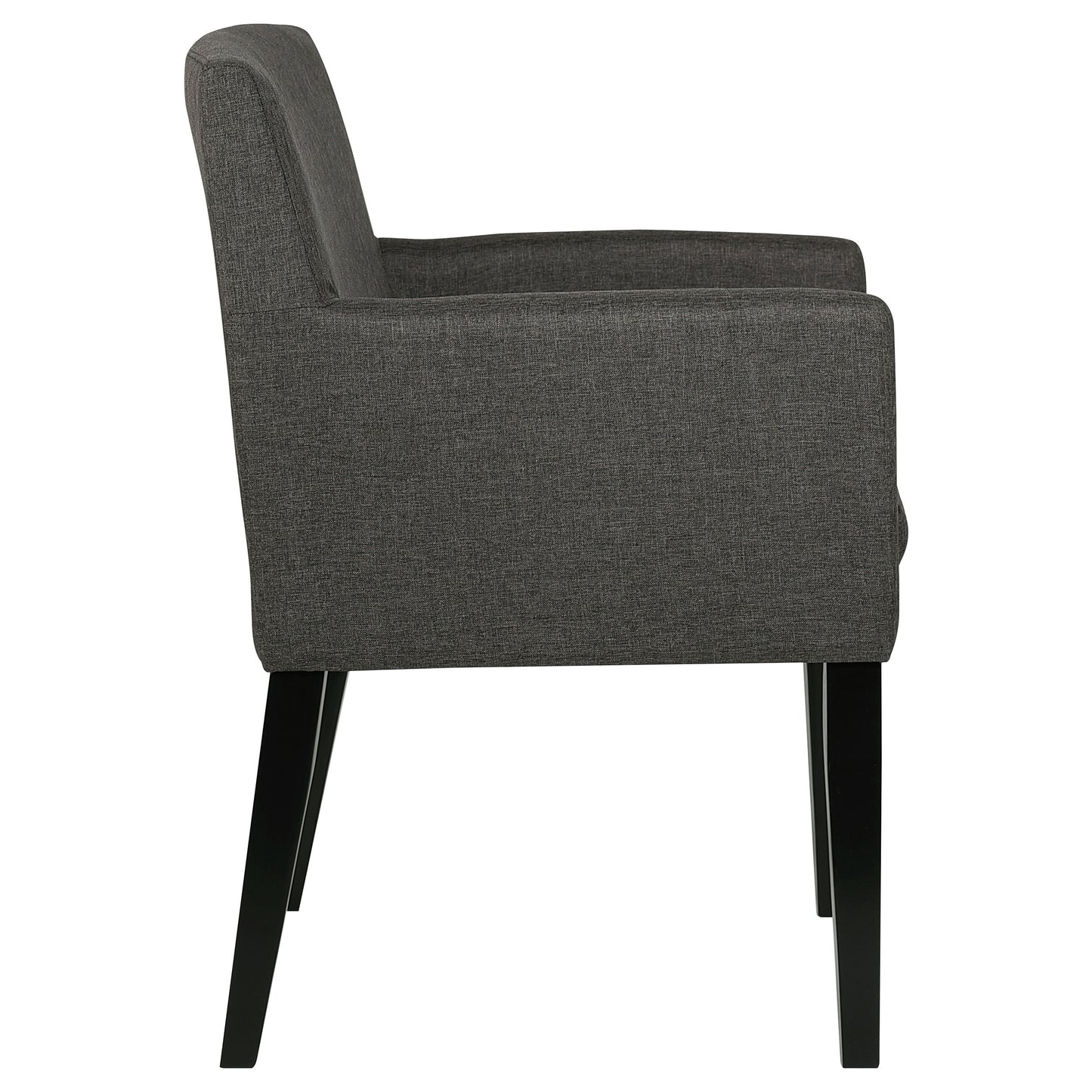 Sillón de comedor tapizado Catherine, gris (juego de 2)