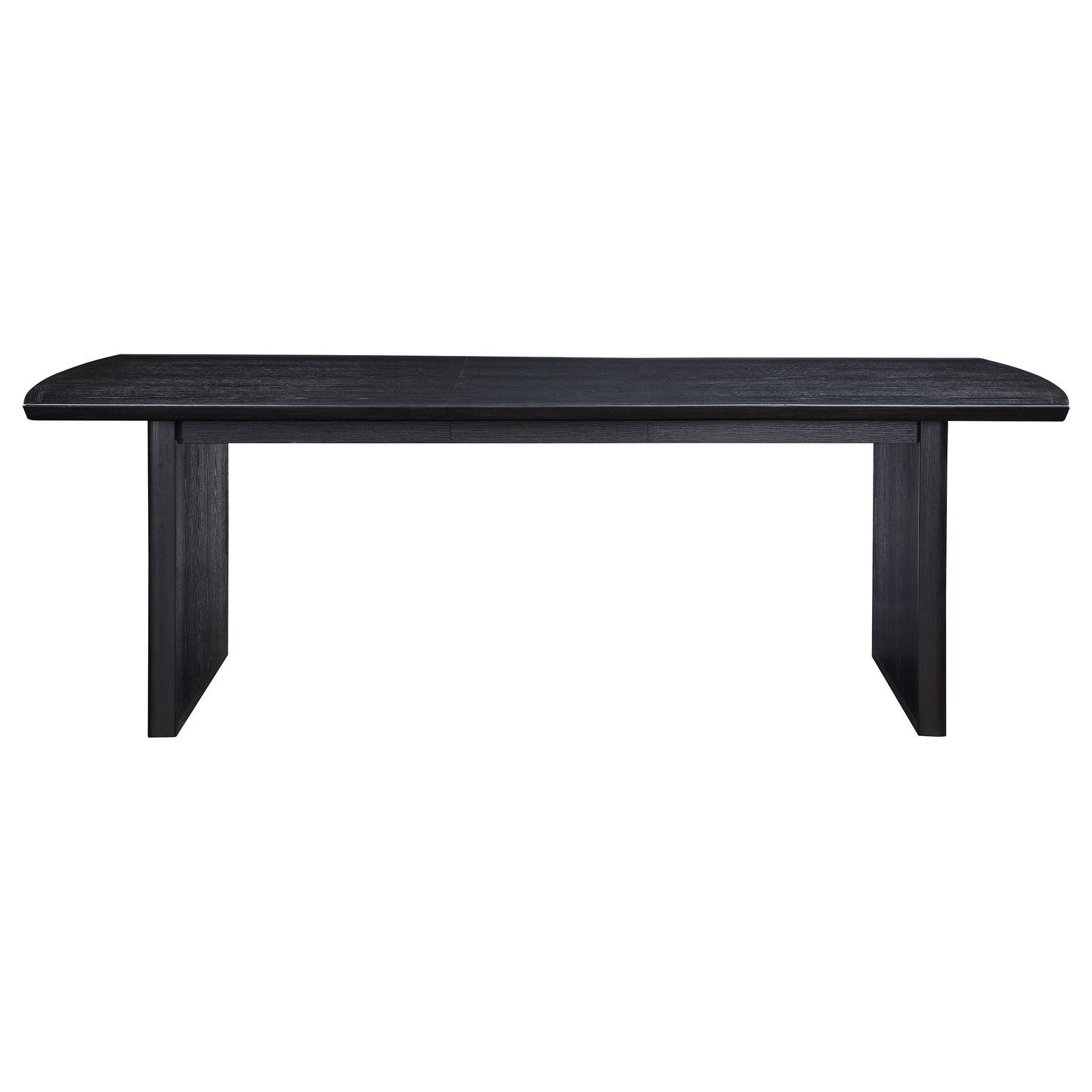 Mesa de comedor Brookmead de 100 pulgadas con hojas extensibles, color negro