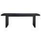 Mesa de comedor Brookmead de 100 pulgadas con hojas extensibles, color negro
