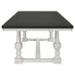Aventine Rectangular Dining Table with Extension Leaf Charcoal and Vintage Chalk