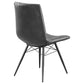 Aiken Upholstered Dining Side Chair Charcoal (Set of 4)