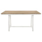 Hollis Rectangular Counter Height Dining Table Brown and White