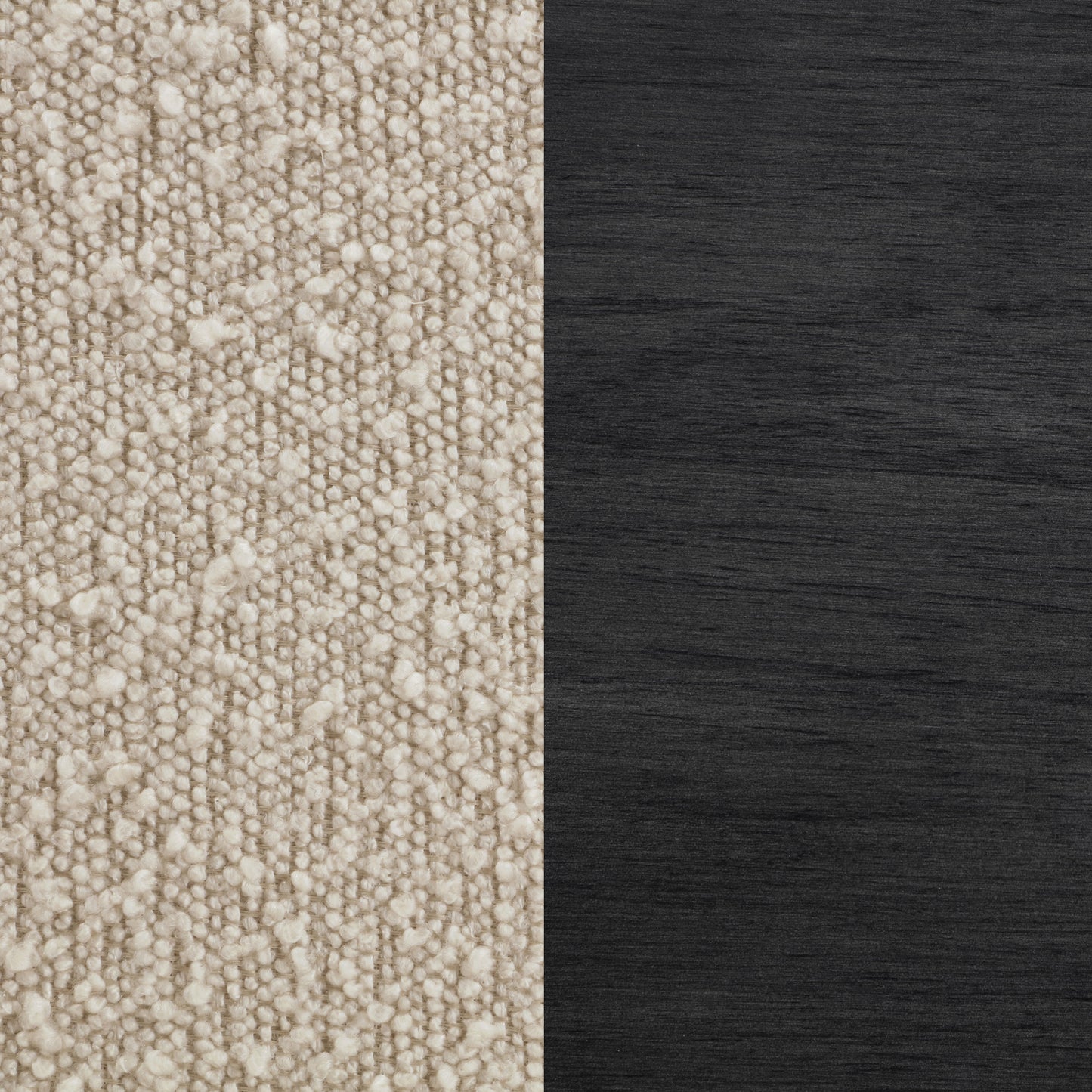 Silla de mostrador tapizada Alba Boucle beige (juego de 2)