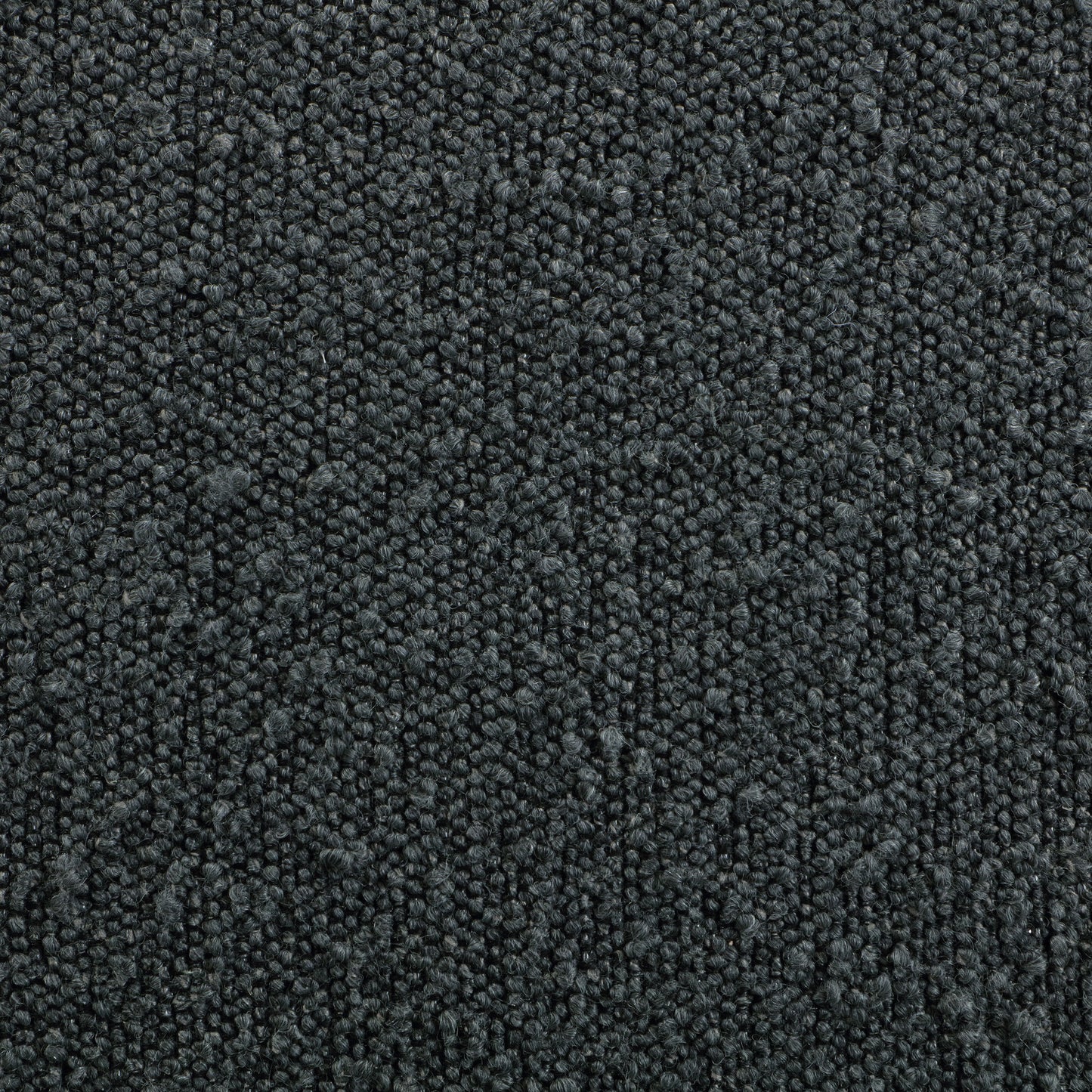 Silla de mostrador tapizada Alba Boucle negra (juego de 2)