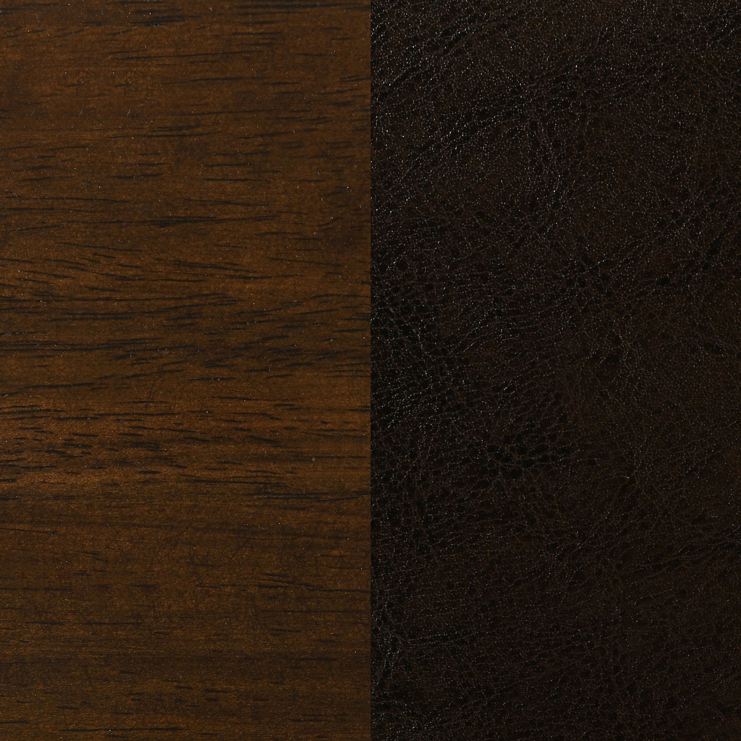 Silla de bar giratoria Murphy Wood Pub Height, color marrón oscuro