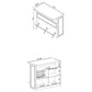 Gabinete para vinos Joe de 5 estantes de madera compuesta para bar en casa, roble envejecido