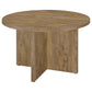 Mesa de comedor redonda Jamestown de madera compuesta de 47 pulgadas, mango