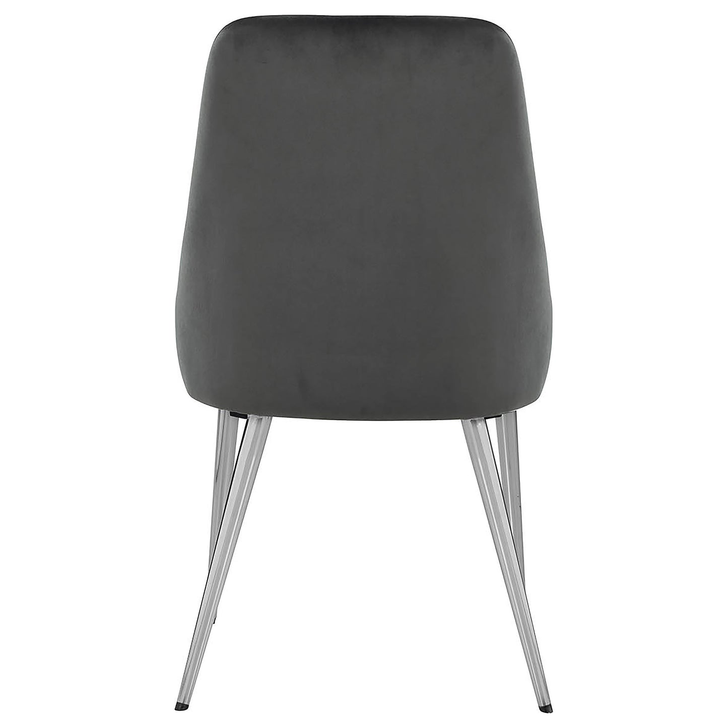 Silla de comedor tapizada Cabianca gris (juego de 2)