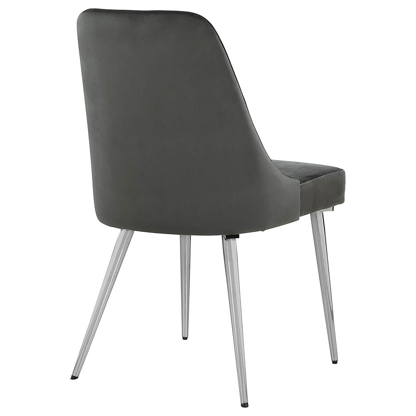 Silla de comedor tapizada Cabianca gris (juego de 2)