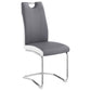 Silla de comedor tapizada Brooklyn gris (juego de 4)