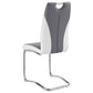 Silla de comedor tapizada Brooklyn gris (juego de 4)
