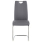 Silla de comedor tapizada Brooklyn gris (juego de 4)