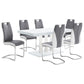 Silla de comedor tapizada Brooklyn gris (juego de 4)