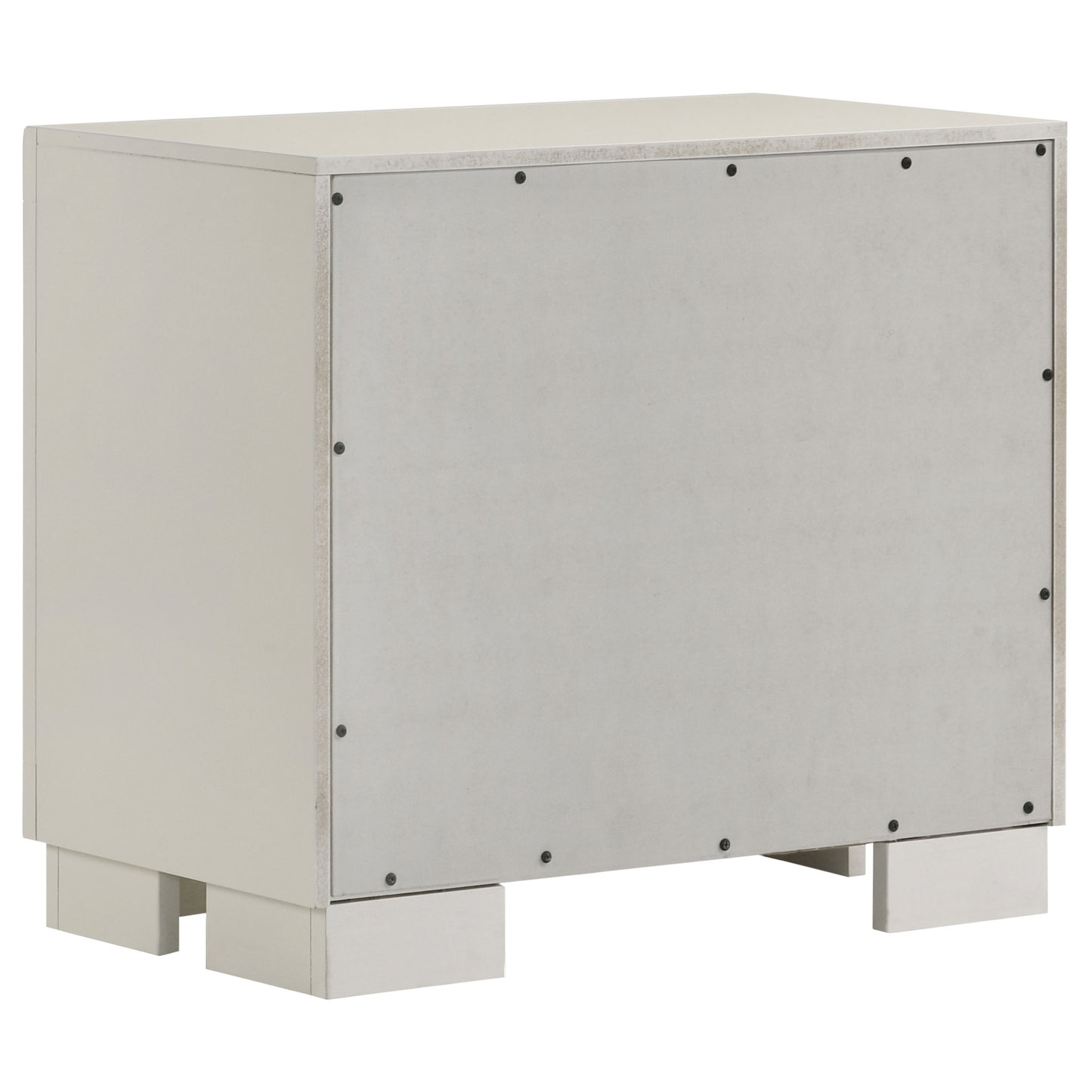 Juego de dormitorio Jessica de 5 piezas con iluminación LED Eastern King, color blanco nieve