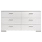 Felicity 4-piece Twin Bedroom Set White High Gloss