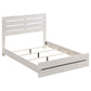 Cama Queen con paneles de madera Brantford en blanco costero