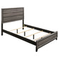 Cama Queen con paneles Watson Wood de roble gris