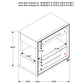 Juego de dormitorio Durango California King de 4 piezas en color Peppercorn