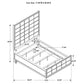 Juego de dormitorio Durango California King de 4 piezas en color Peppercorn