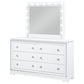 Eleanor Rectangular 6-drawer Dresser with Mirror White