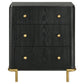 Arini 3-drawer Nightstand Black