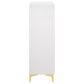 Cómoda de dormitorio Kendall de 5 cajones en blanco