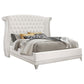 Juego de dormitorio California King de 4 piezas Barzini blanco