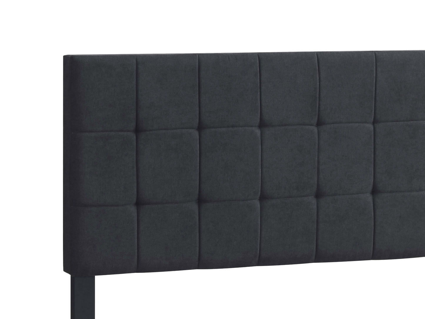 Fairfield Upholstered Queen Panel Bed Dark Grey