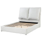 Cama Queen tapizada Gwendoline con paneles blancos