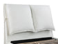 Cama Queen tapizada Gwendoline con paneles blancos