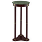 Edite Round Marble Top Plant Stand Merlot