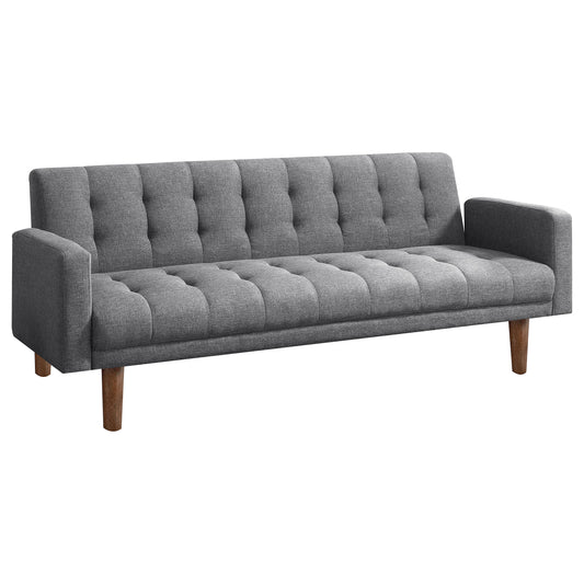 Sommer Upholstered Tufted Convertible Sofa Bed Grey