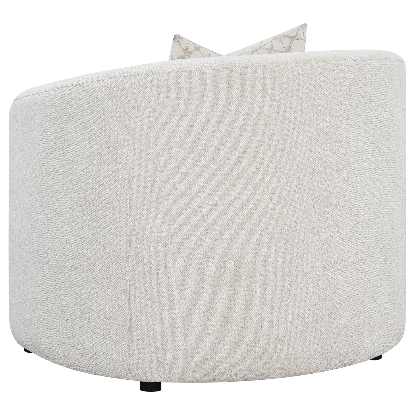 Sillón Rainn Boucle tapizado con brazos inclinados, color Latte