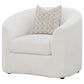 Sillón Rainn Boucle tapizado con brazos inclinados, color Latte