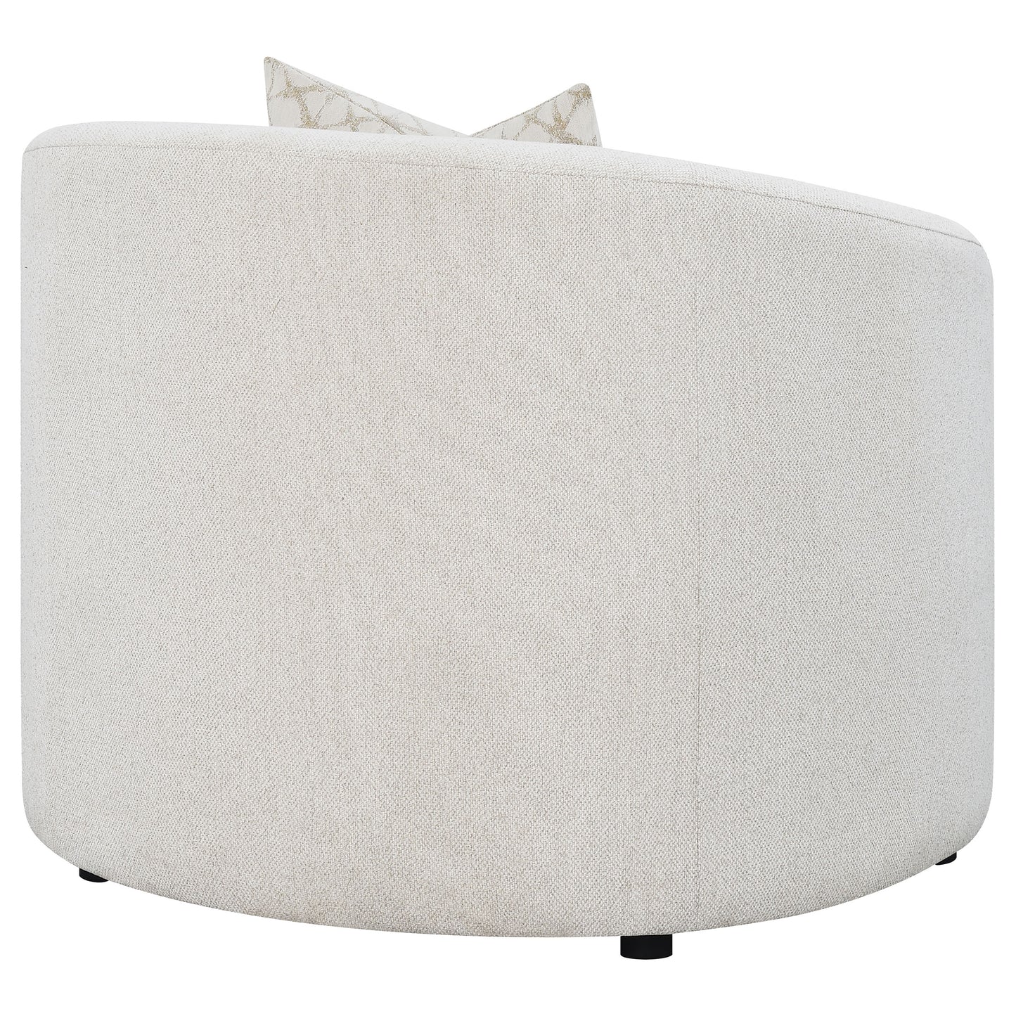 Sillón Rainn Boucle tapizado con brazos inclinados, color Latte