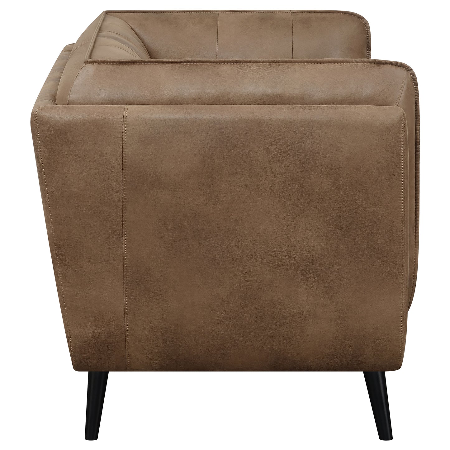 Thatcher Upholstered Button Tufted Loveseat Brown