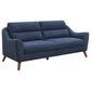Gano 2-piece Sloped Arm Living Room Set Navy Blue