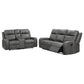 Conjunto de sofá reclinable tapizado de 2 piezas Raelynn gris