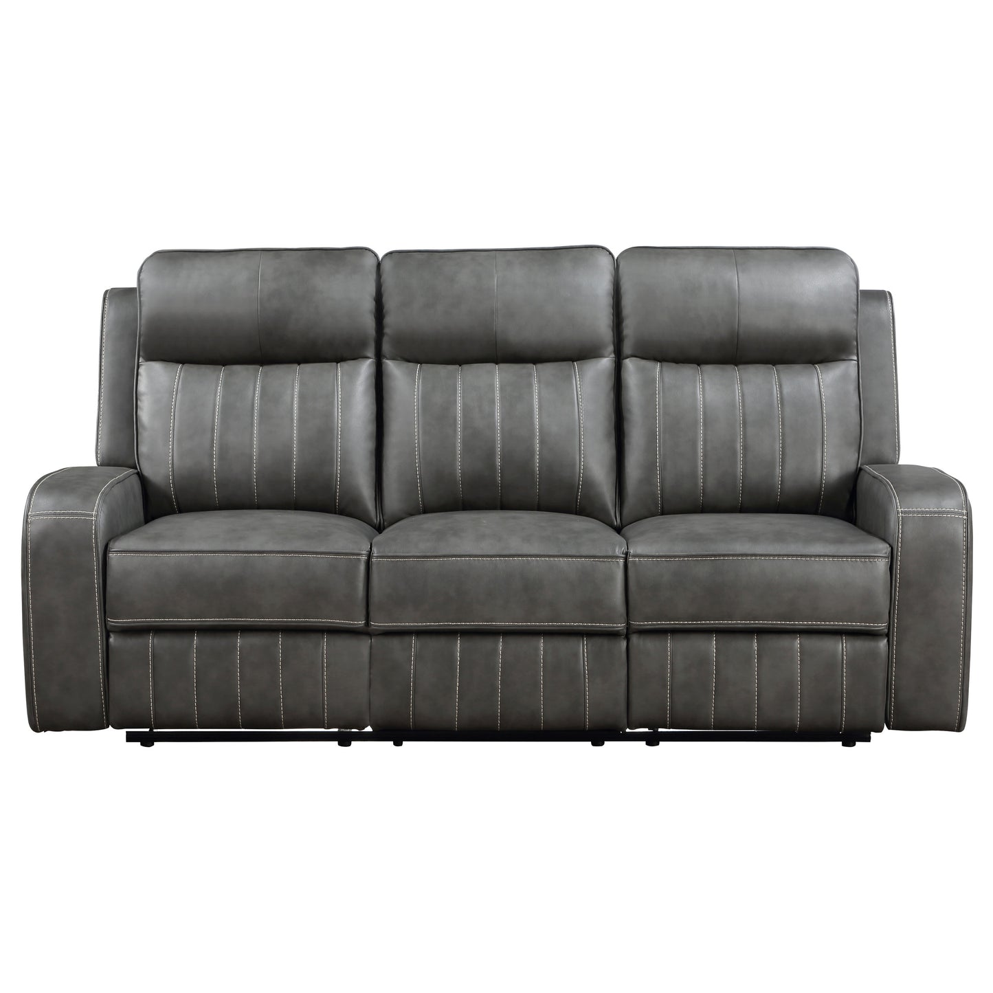 Conjunto de sofá reclinable tapizado de 2 piezas Raelynn gris
