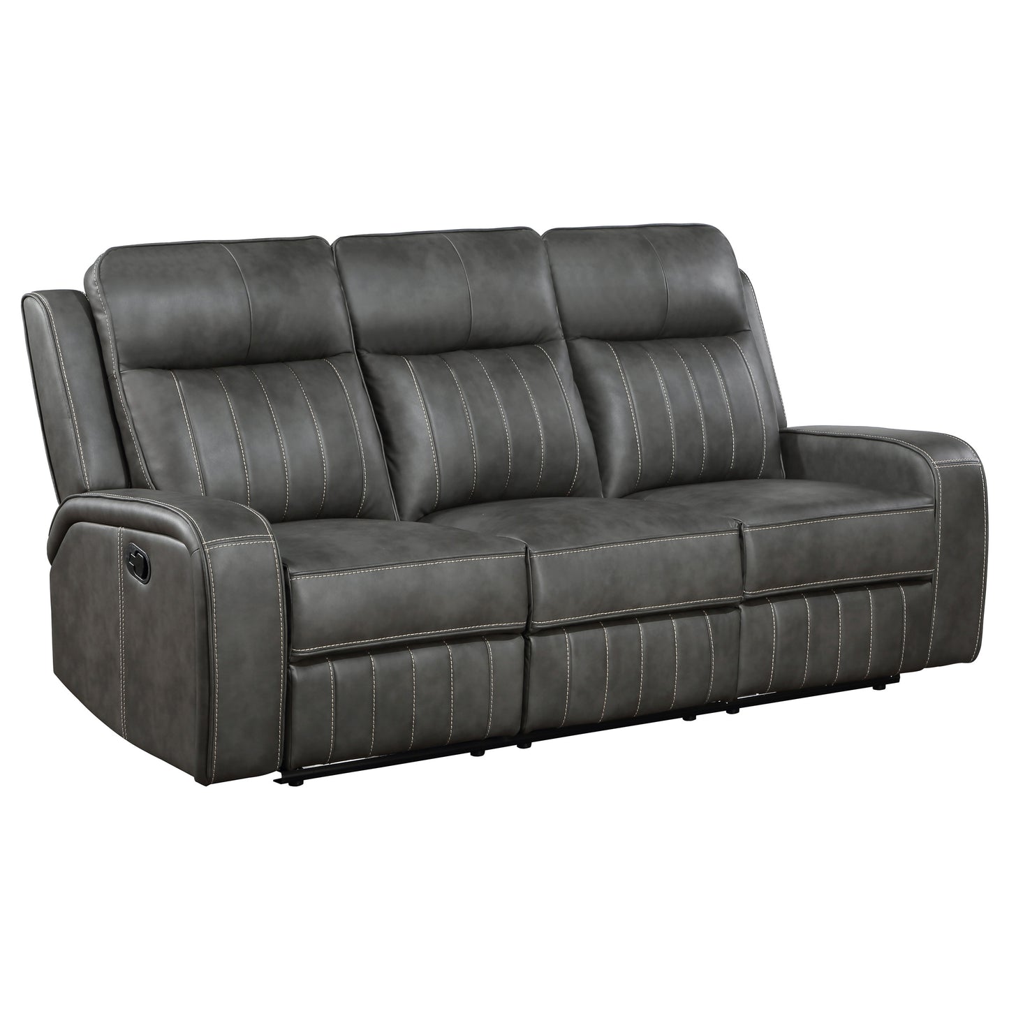 Conjunto de sofá reclinable tapizado de 2 piezas Raelynn gris