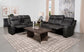 Conjunto de sofá reclinable tapizado de 2 piezas Raelynn gris