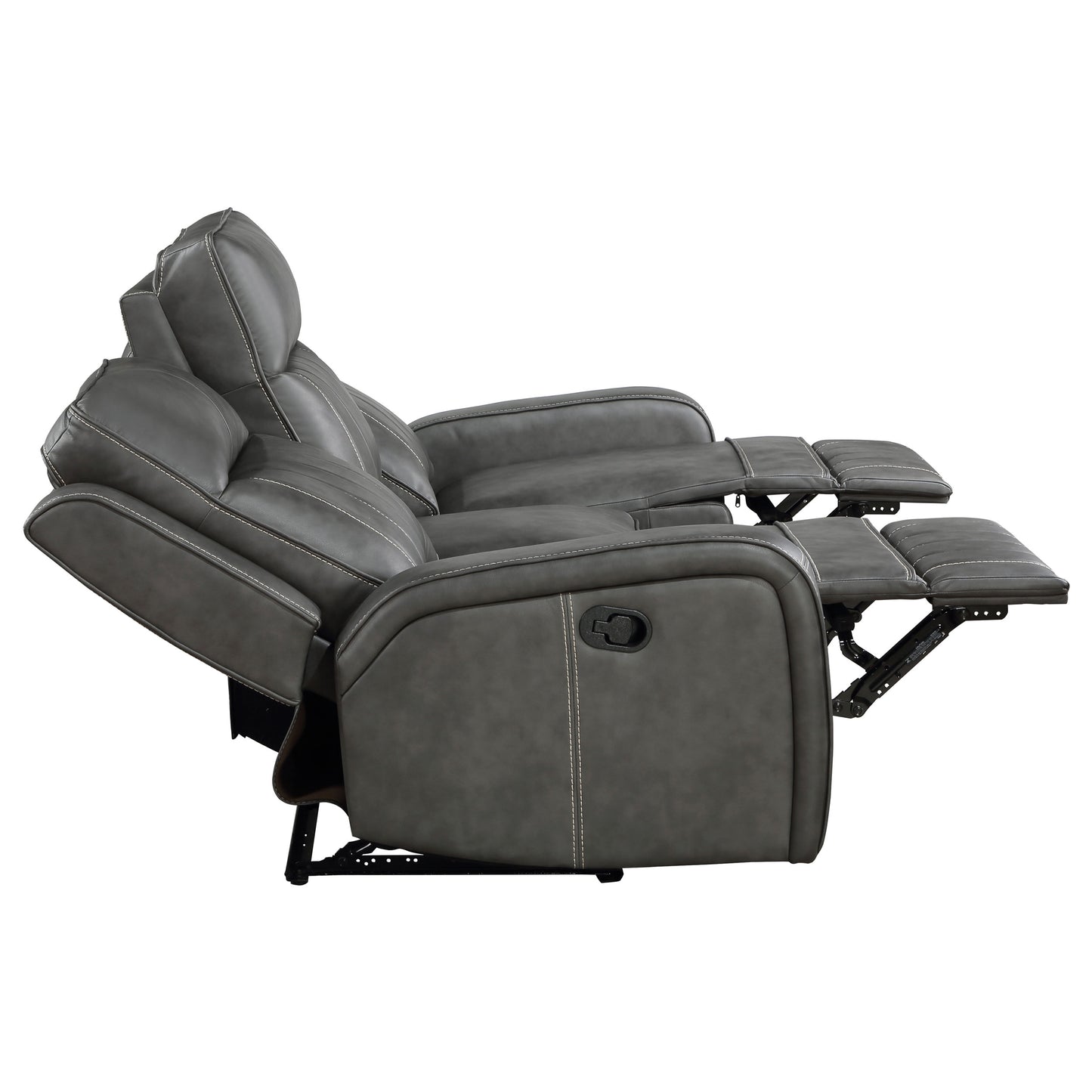 Conjunto de sofá reclinable tapizado de 2 piezas Raelynn gris