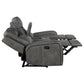 Conjunto de sofá reclinable tapizado de 2 piezas Raelynn gris