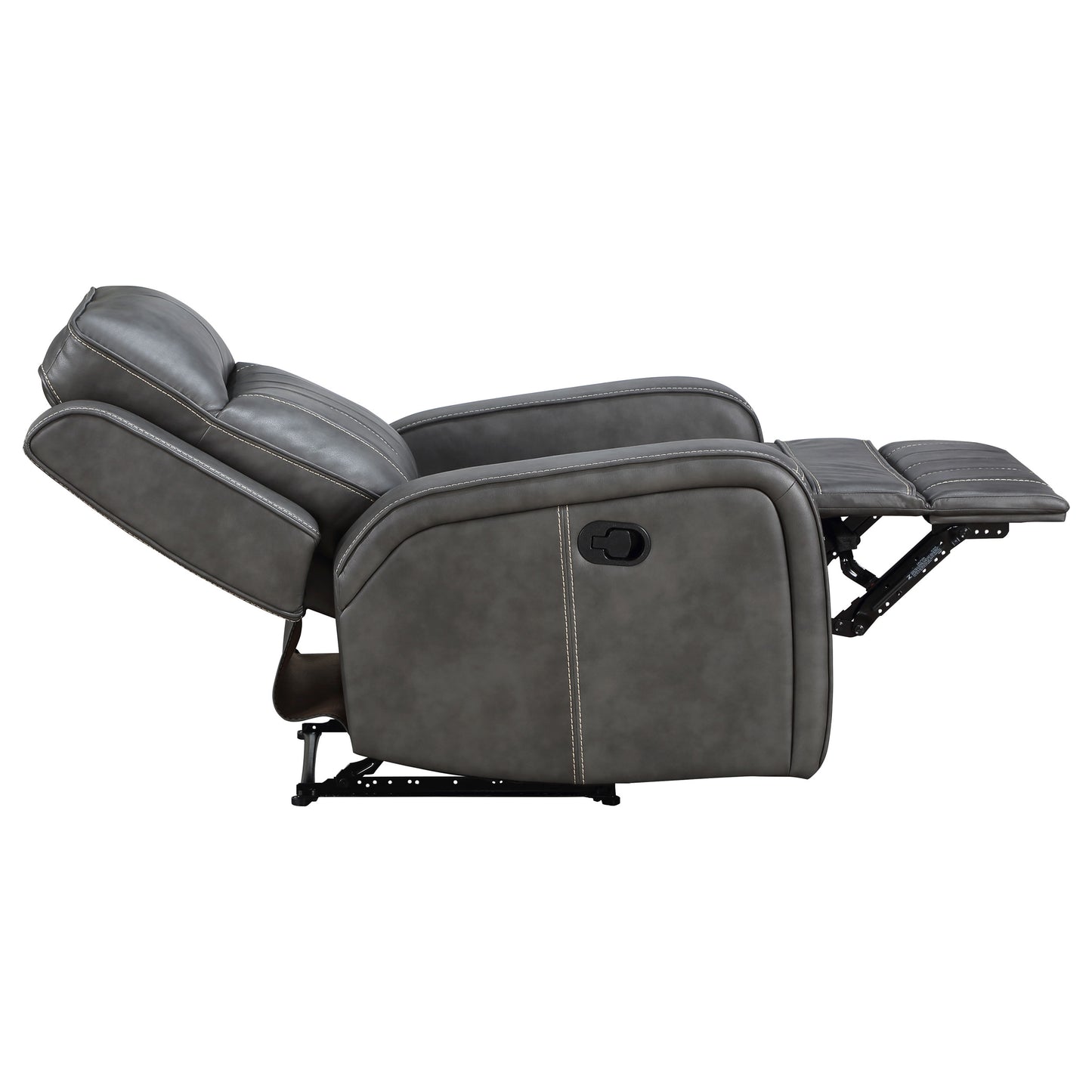 Conjunto de sofá reclinable tapizado de 3 piezas Raelynn gris